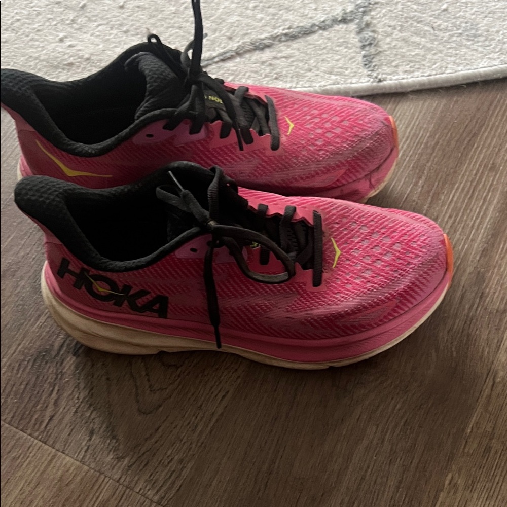 Hoka Women's Vibrant Pink Athletic Shoes